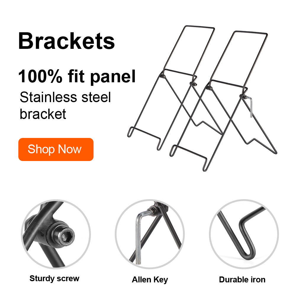 DOKIO Adjustable Solar Panel Mounting Bracket – Quick Angle Adjustment for Flat Surfaces