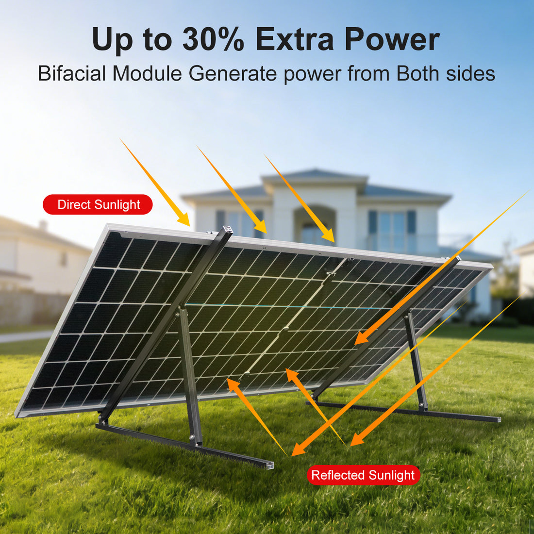DOKIO 600W N-Type Bifacial Rigid Solar Panel
