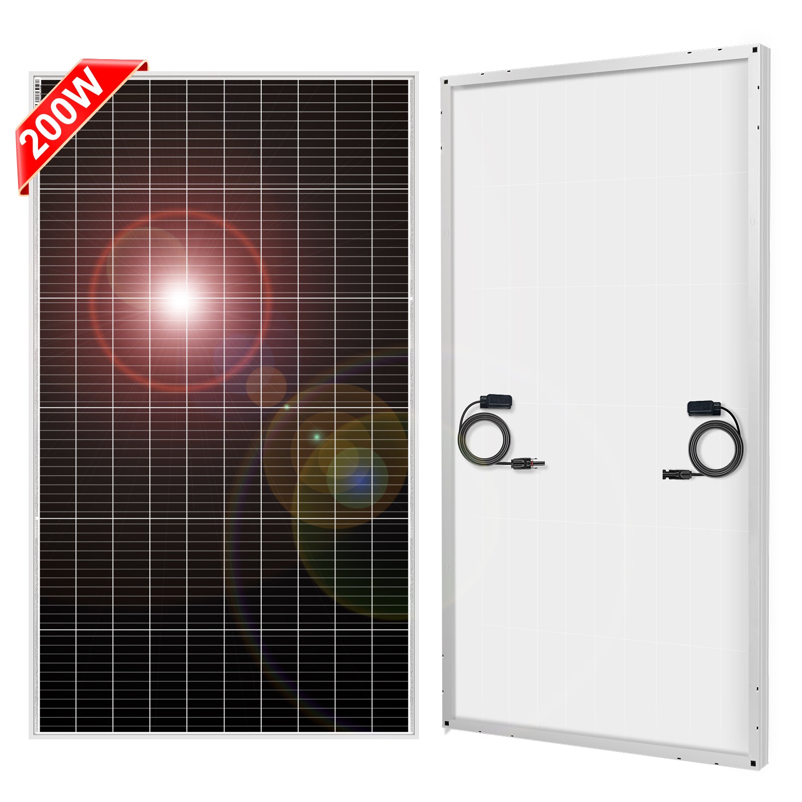 Dokio 1*100w Panneau solaire monocristallin rigide 100w pour maison/caravane/camping-car/bateau 