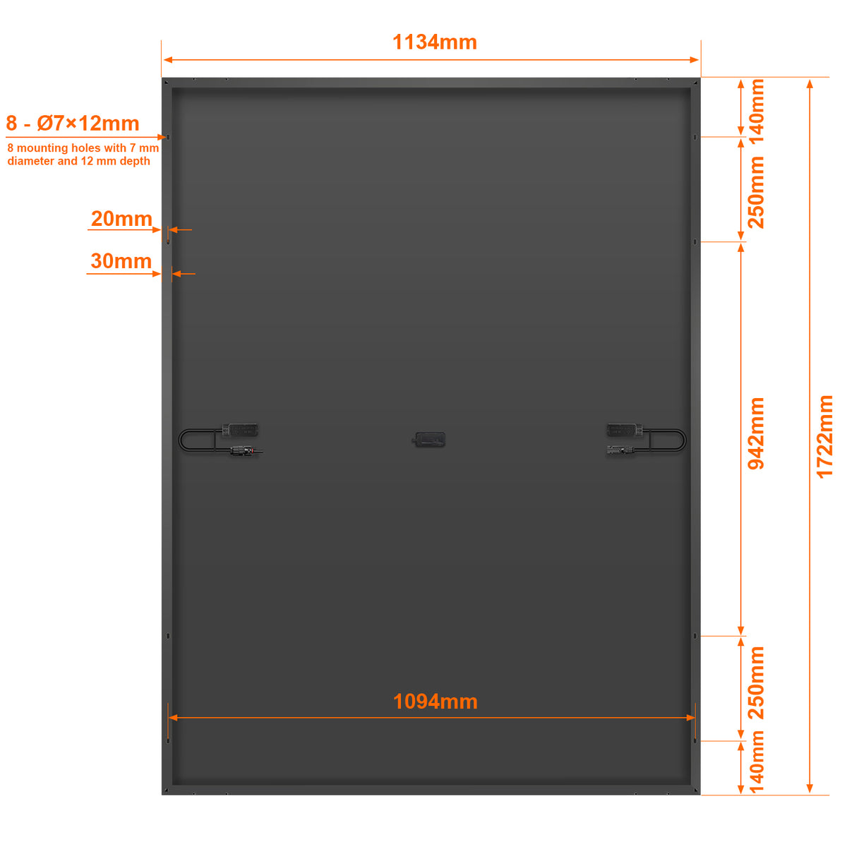 DOKIO 400W N-Type Monocrystalline Rigid Solar Panel