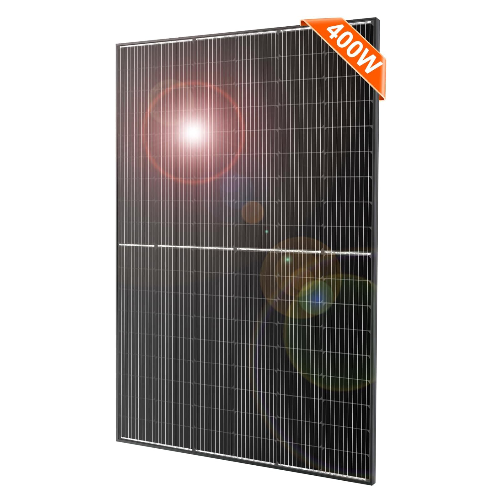 DOKIO 400 Watt Solar Panels 10BB 12/24 Volt Solar Panel kit High Efficiency for Rooftop Portable Power Station Farm Yacht RV Camping and Other Off-Grid Applications（400w）