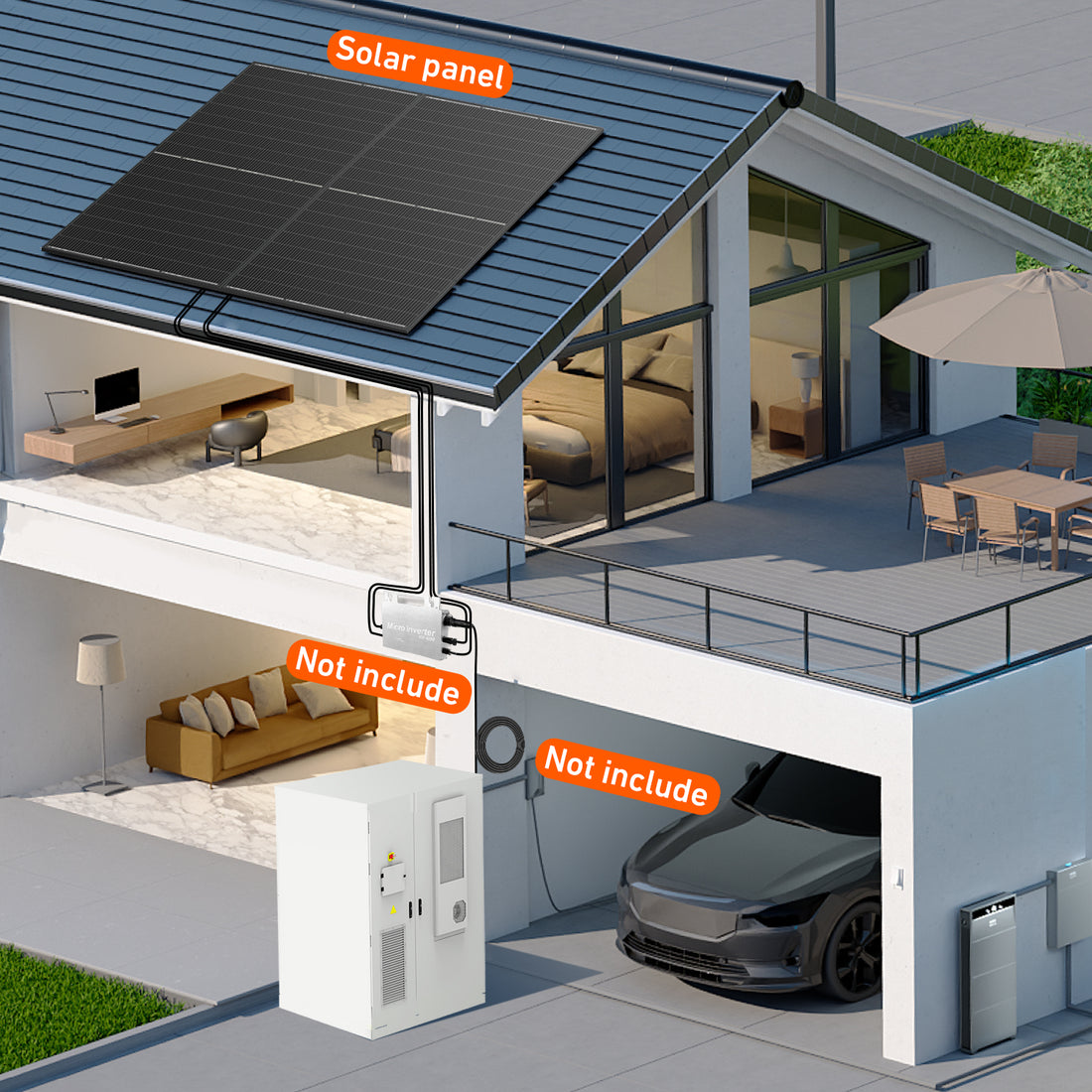 DOKIO 400 Watt Solar Panels 10BB 12/24 Volt Solar Panel kit High Efficiency for Rooftop Portable Power Station Farm Yacht RV Camping and Other Off-Grid Applications（400w）