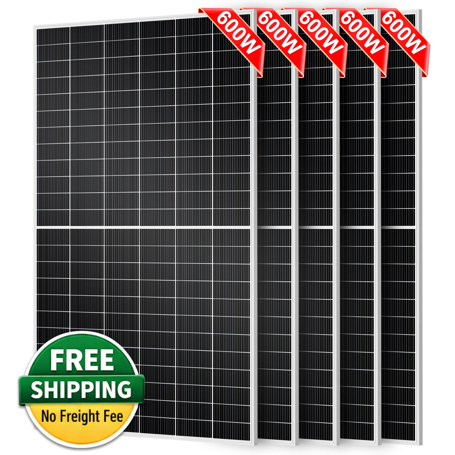 DOKIO 600W N-Type Bifacial Rigid Solar Panel