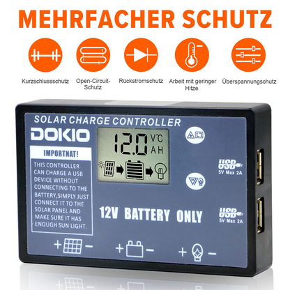 Dokio 200w faltbares Solarpanel für Kraftwerk/Autobatterie/Wohnmobil/Camping 