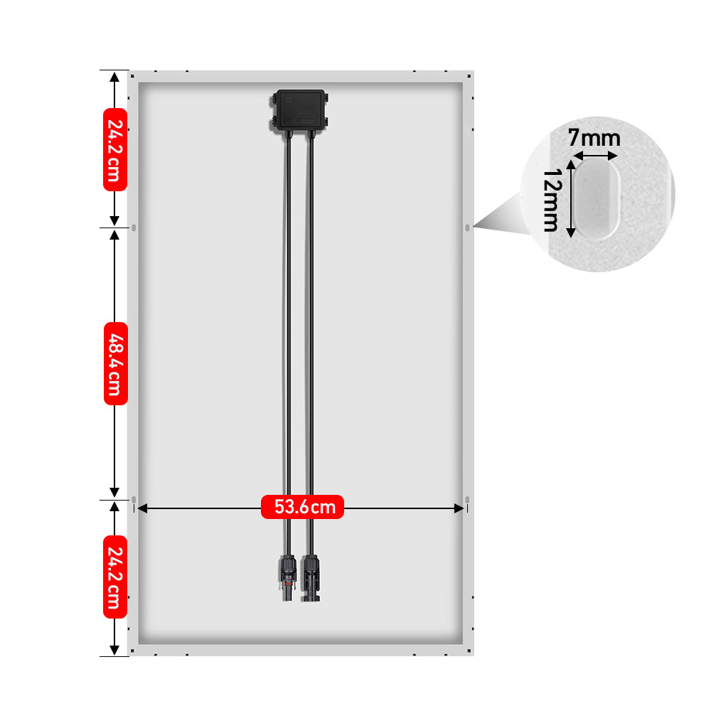 Dokio 100w Rigid Monocrystalline Solar Panel