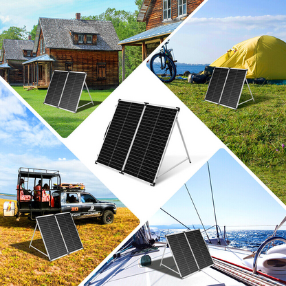 Dokio 150W 12V Faltbares tragbares Solarpanel-Kit für Camping/Wohnmobil/Kraftwerk 