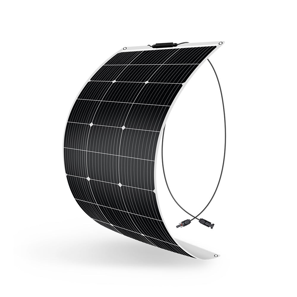 DOKIO 100W Flexible Monocrystalline Solar Panel for RV Roofs & Boats - DOKIO Solar Panel