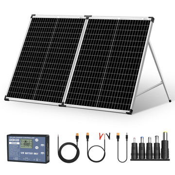 Dokio 100W Portable Solar Suitcase Panel Kit - DOKIO Solar Panel