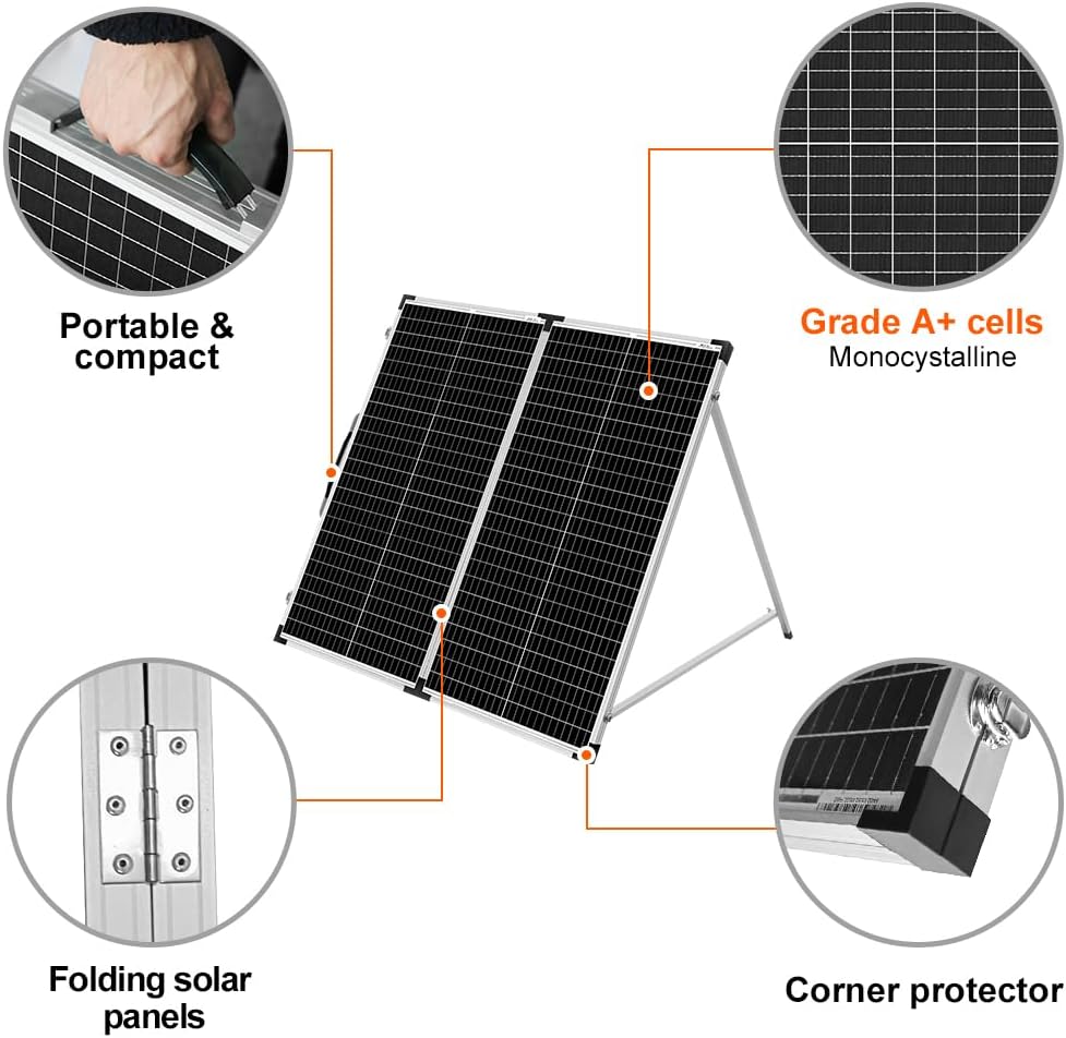 Dokio 150W Portable Solar Suitcase Panel Kit - DOKIO Solar Panel