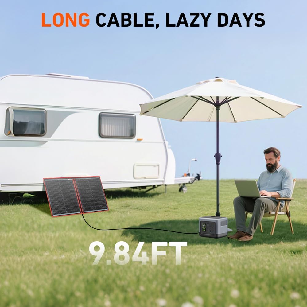 DOKIO 300W Portable Folding Solar Panel Kit - DOKIO Solar Panel