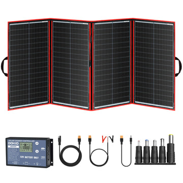 DOKIO 300W Portable Folding Solar Panel Kit - DOKIO Solar Panel