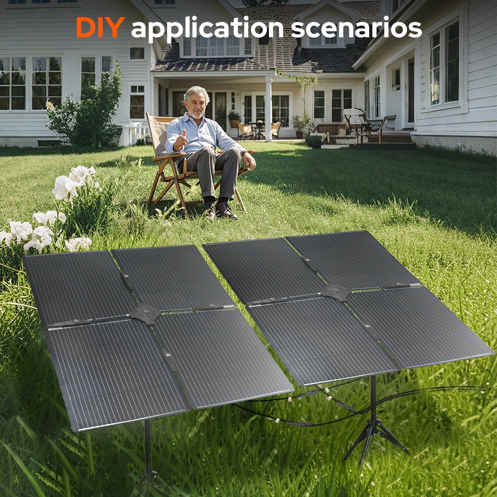 DOKIO 400W Portable Solar Panel Kit (8x50W) - DOKIO Solar Panel