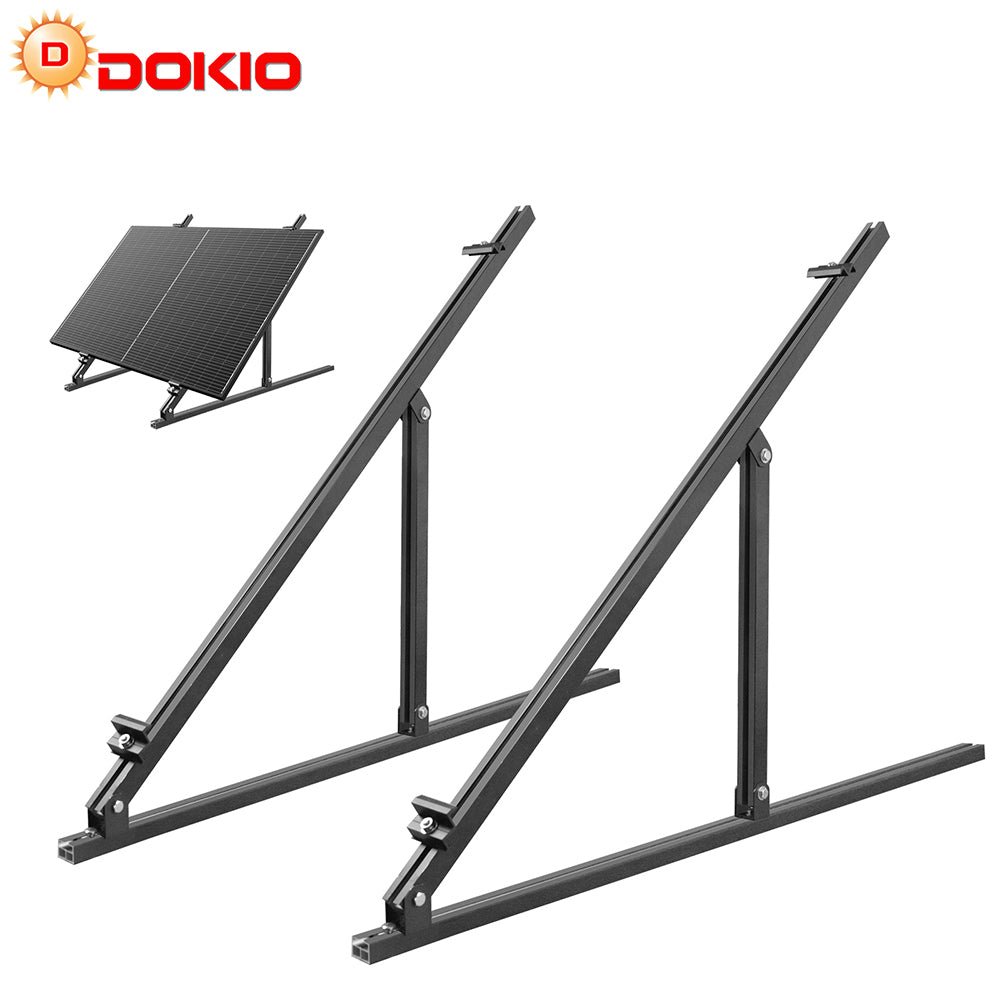 DOKIO Heavy - Duty Adjustable Solar Panel Mount ( Supports 1 × 400W solar panel ) - DOKIO Solar Panel