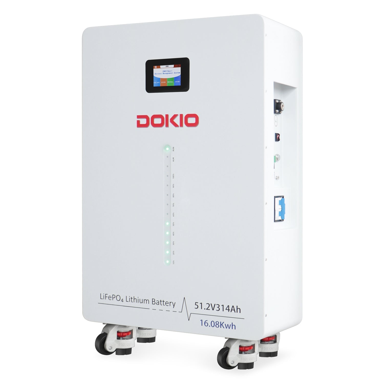 DOKIO PowerCore 314 | 51.2V 314Ah LiFePO₄ Battery 16kWh - DOKIO Solar Panel