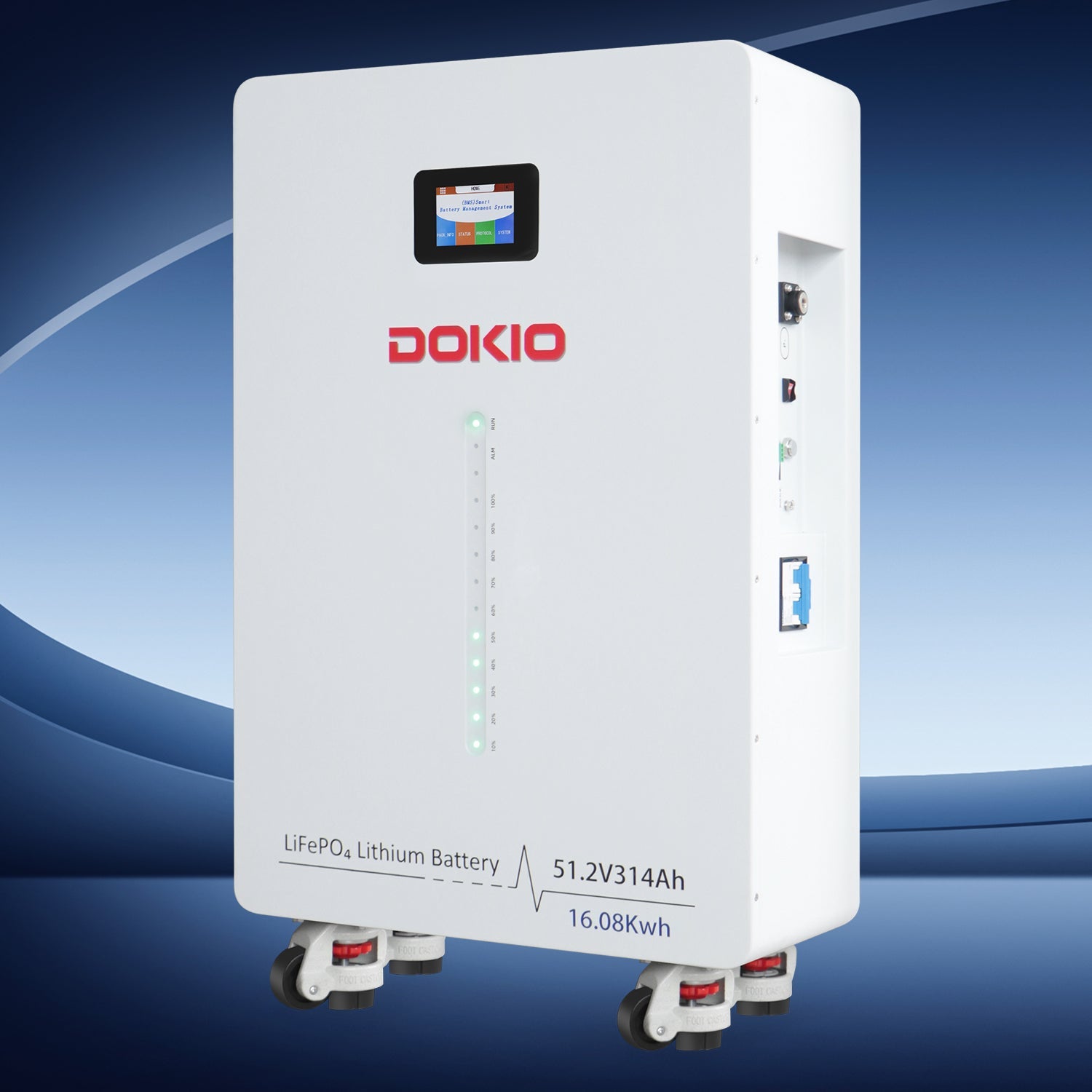 DOKIO PowerCore 314 | 51.2V 314Ah LiFePO₄ Battery 16kWh - DOKIO Solar Panel
