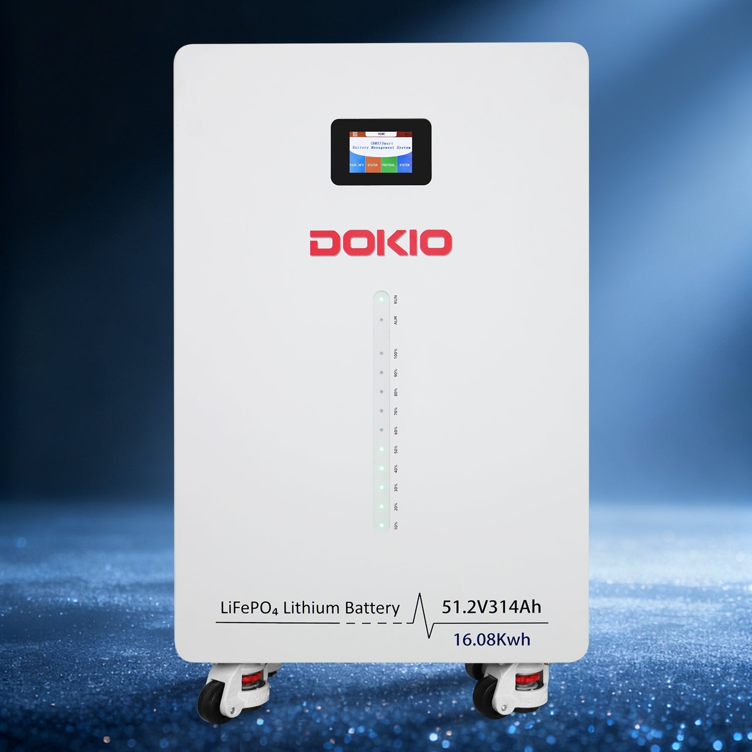 DOKIO PowerCore 314 | 51.2V 314Ah LiFePO₄ Battery 16kWh - DOKIO Solar Panel