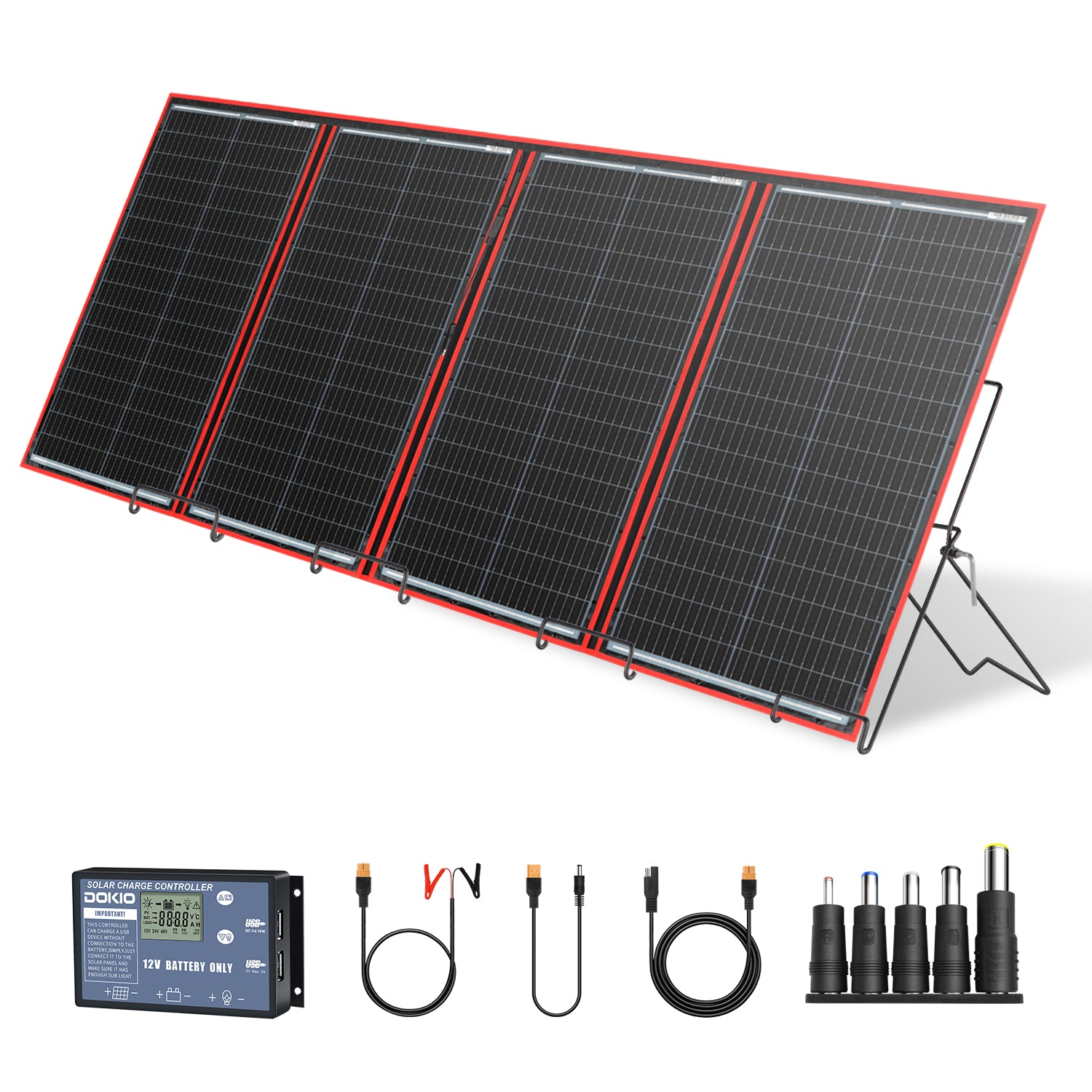 DOKIO 300W Portable Folding Solar Panel Kit