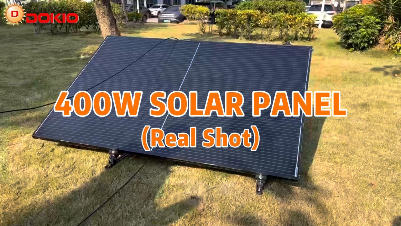 DOKIO 400W N-Type Monocrystalline Rigid Solar Panel