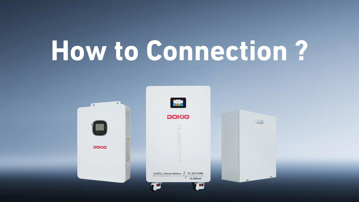 DOKIO 10kW Complete Off-Grid Solar Power System | 16kWh LiFePO₄ Battery | 10000W 120/240V | 4920W PV