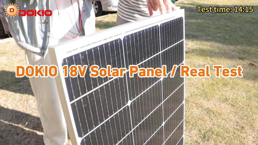 Dokio 100w Rigid Monocrystalline Solar Panel for Home/Caravan/RV/Boat