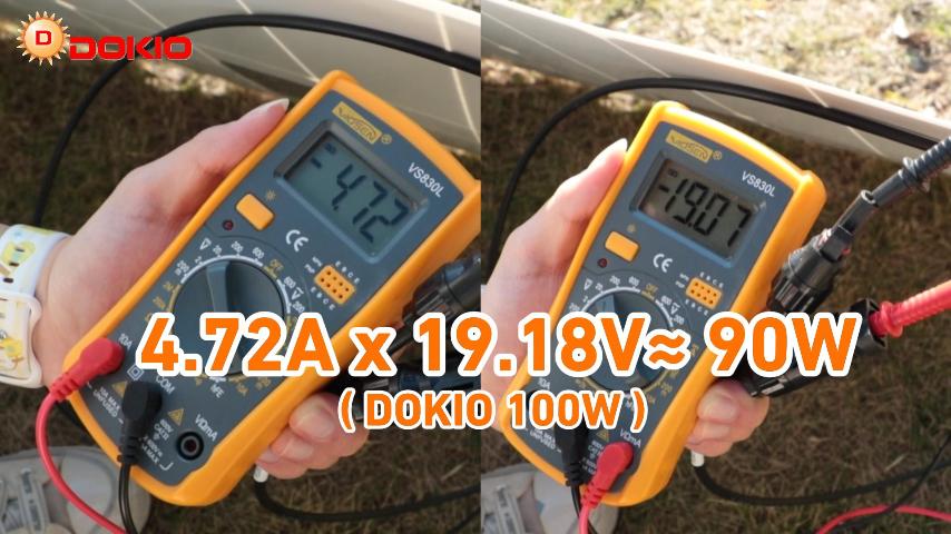 Dokio 100W Flexible Monocrystalline Solar Panel for RV Roofs, Boats & Curved Surfaces