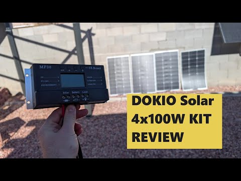 Dokio 100w Flexible Mono Portable Solar Panel for Home/Caravan/RV/Boat